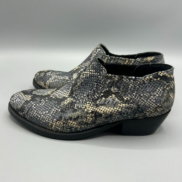 Skechers Memory Foam Leather Cowboy Western Ankle Booties Women Size 6.5 - Picture 5 of 12